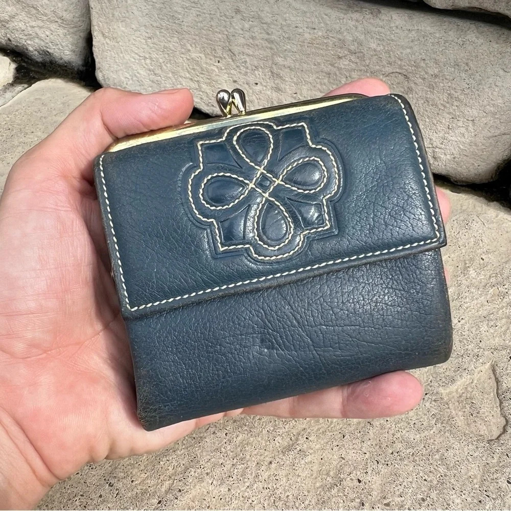 Vintage Princess Gardner Ciwhide small wallet 4" by 3.5"